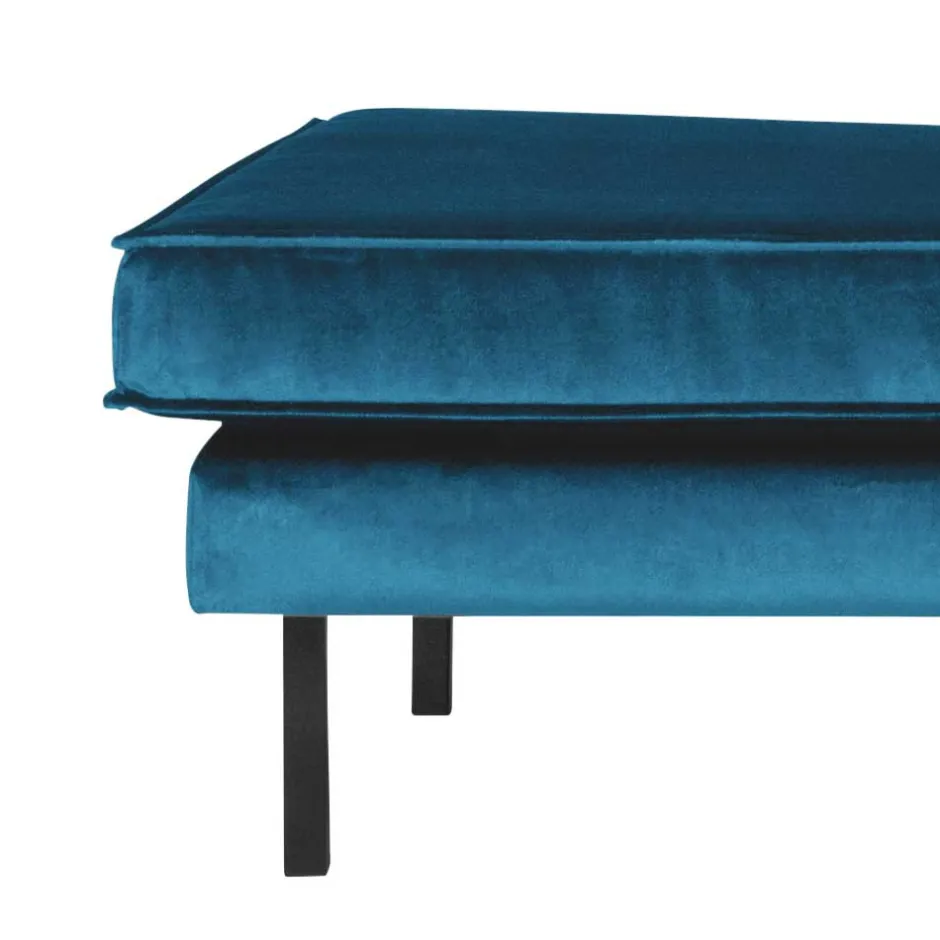 Tolles Retro Sofa Cumagon mit Samt in Blau^Wohnen New