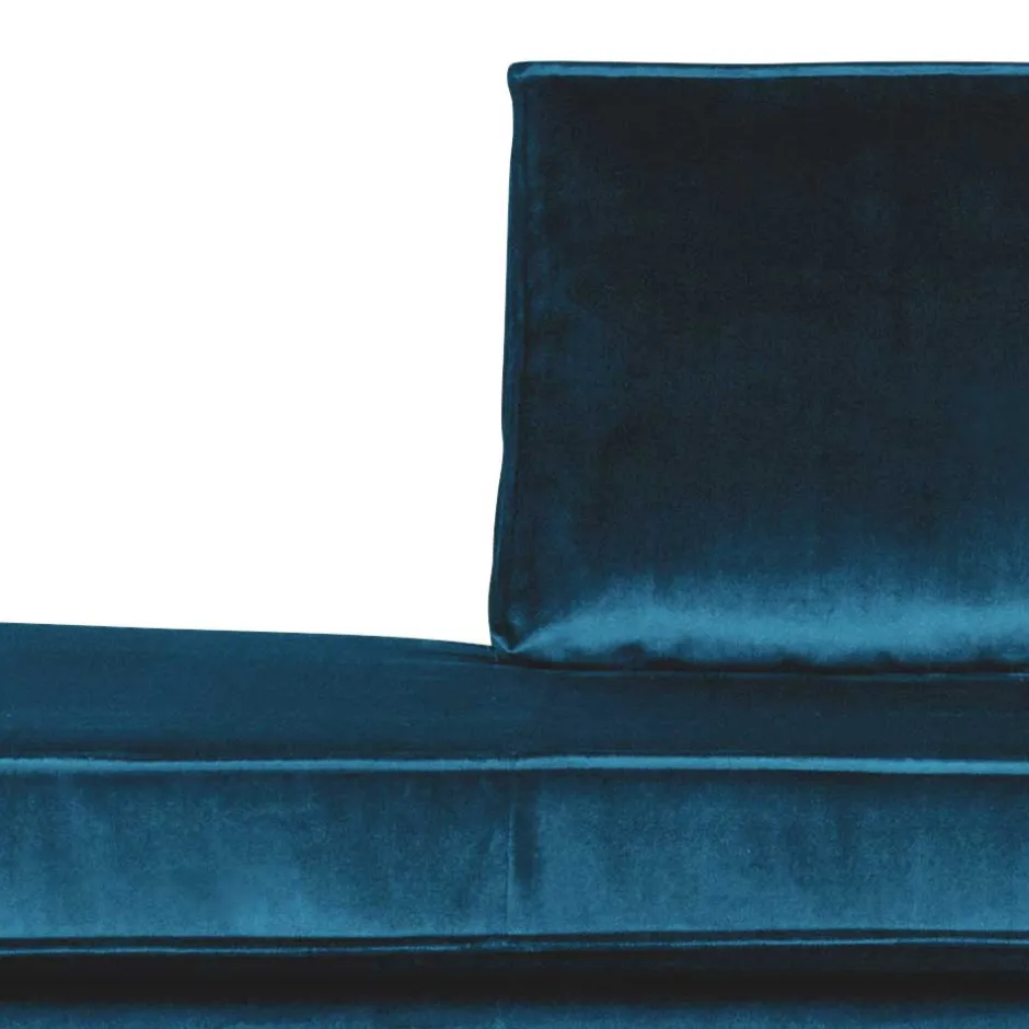 Tolles Retro Sofa Cumagon mit Samt in Blau^Wohnen New