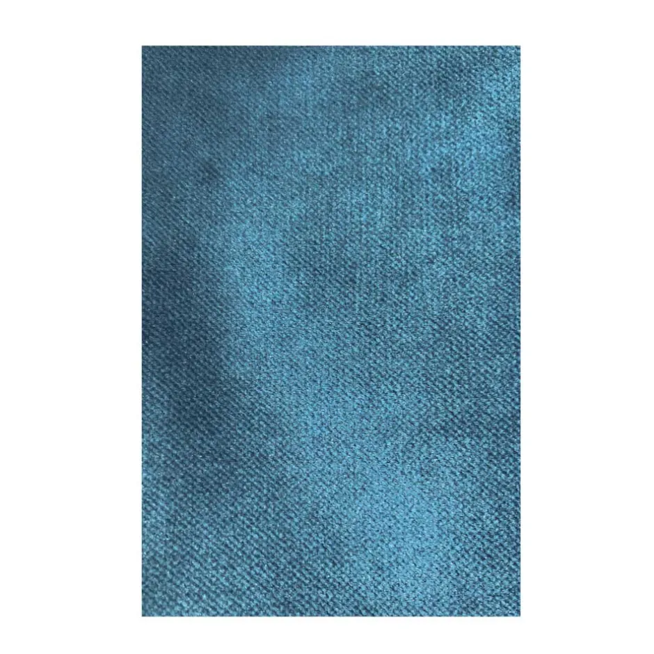 Tolles Retro Sofa Cumagon mit Samt in Blau^Wohnen New