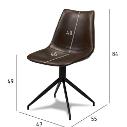 Wohnen Top Schalenstuhl-Set in Dunkelbraun - Kleera (2er Set)