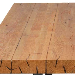 Wohnen Topp Esstisch mit Platte Wildeiche geölt - Vastillo