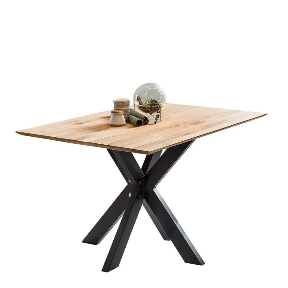 Wohnen Topp Esstisch mit schweizer Platte Wildeiche - Inveria