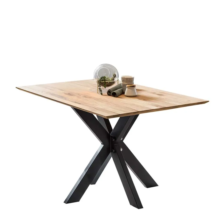 Wohnen Topp Esstisch mit schweizer Platte Wildeiche - Inveria