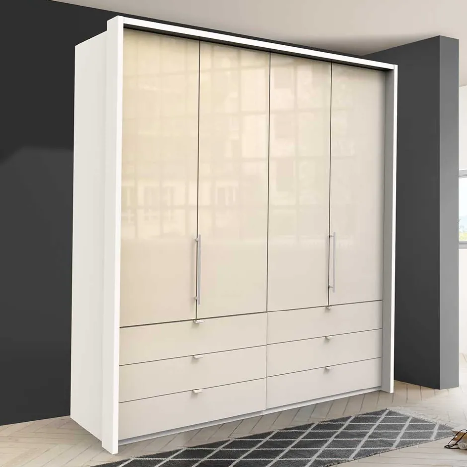 Topp Kleiderschrank mit Falttüren & Schubladen - Zidarie^Wohnen Clearance