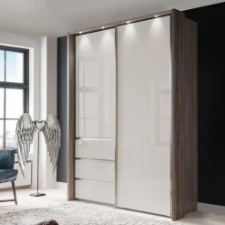 Wohnen Topp Kleiderschrank mit Licht LED - Saluvera
