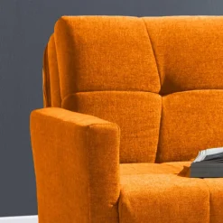 Wohnen Topp Schlafcouch in Gelb Flachgewebe - Gatria