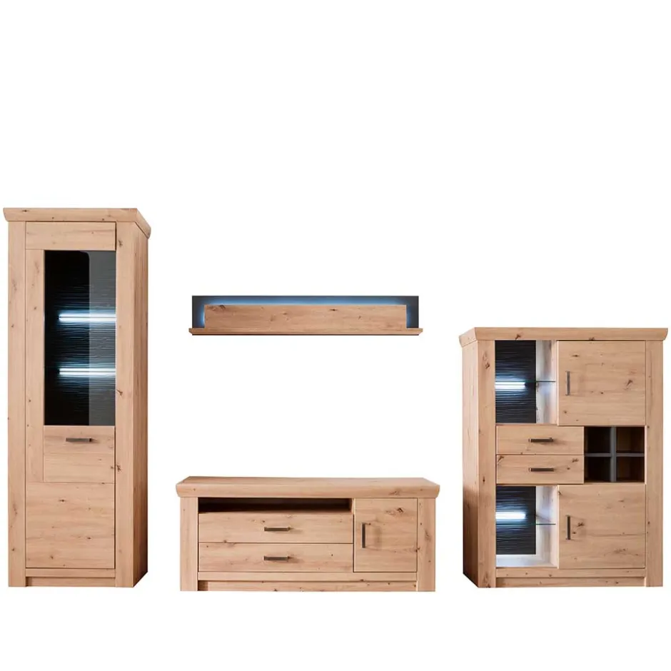 Wohnen Topp Wohnzimmer Schränke Kombi - Wykina (vierteilig)