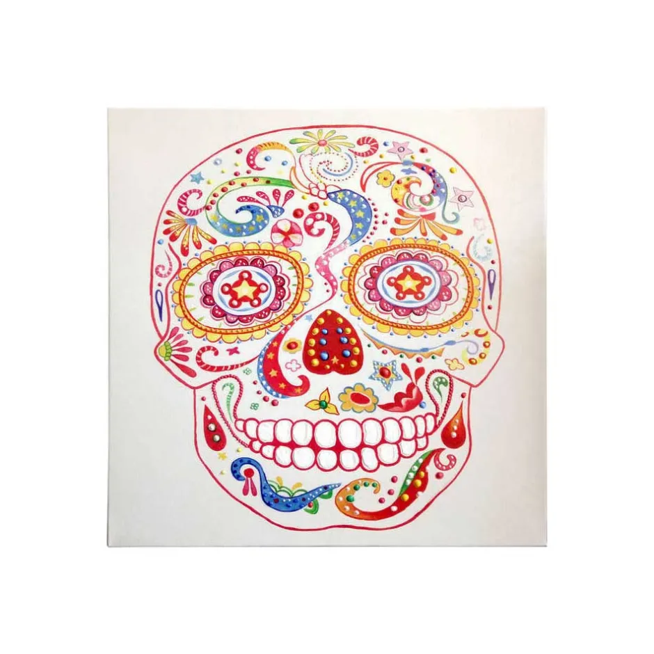 Totenkopf Wandbild - Boho - dia de los muertos - Forjan^Wohnen Discount