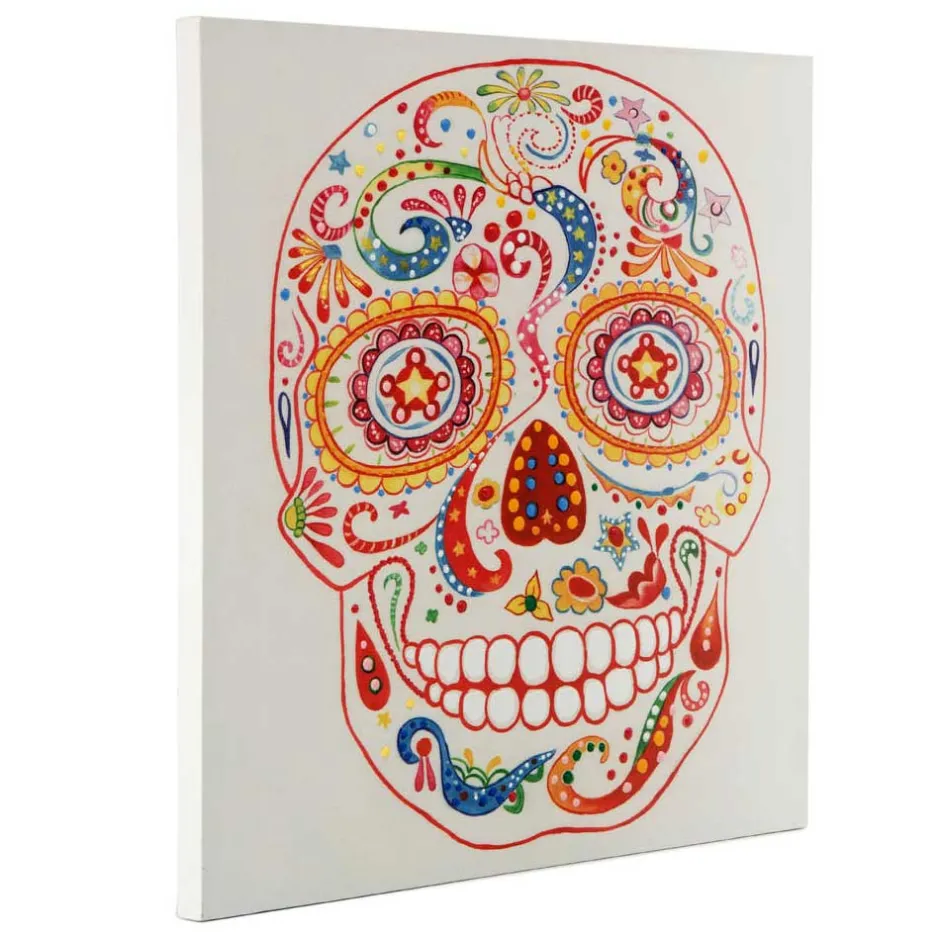 Totenkopf Wandbild - Boho - dia de los muertos - Forjan^Wohnen Discount