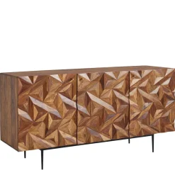 Türen-Kommode aus Sheesham Massivholz - Akke^Wohnen Best