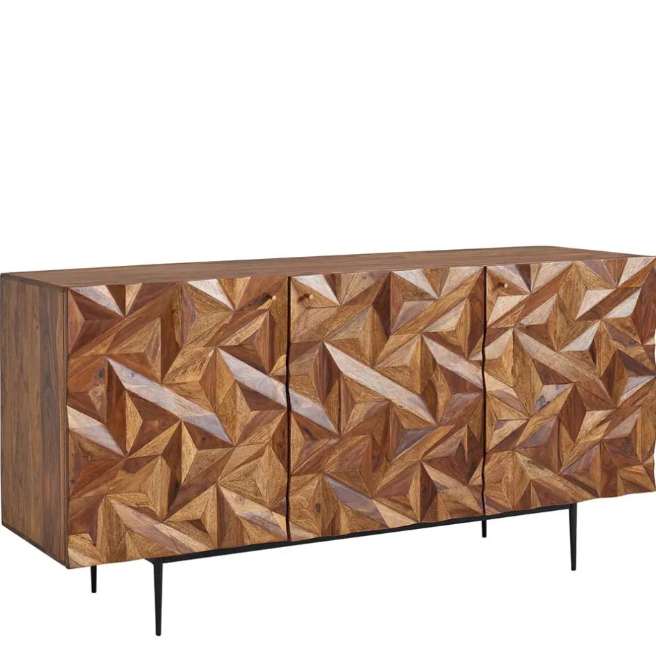 Türen-Kommode aus Sheesham Massivholz - Akke^Wohnen Best