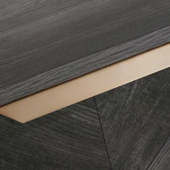 Wohnen Türen-Kommode in Holzoptik Black Wash - Salivi V