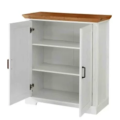 Wohnen Türen-Kommode in Weiß mit Eiche - Mehady