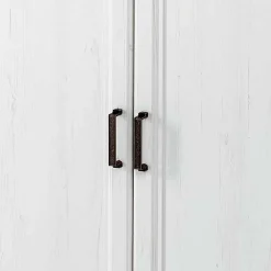 Wohnen Türen-Kommode in Weiß mit Eiche - Mehady