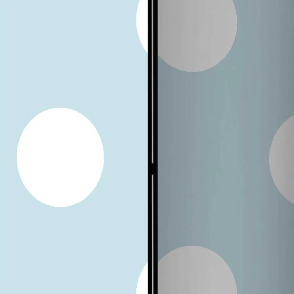 Trennwand Paravent in Hellblau mit weißen Punkten - Atlantis^Wohnen Sale