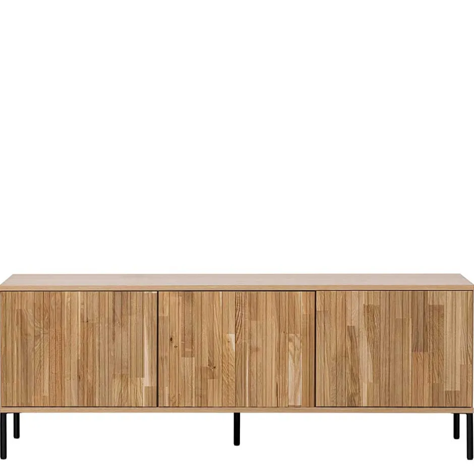 Türen-Sideboard in Eiche & Schwarz - Banyo^Wohnen Hot