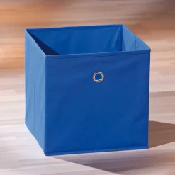 Wohnen Treppenregal Raumteiler mit 6 Textil Boxen - Charlena