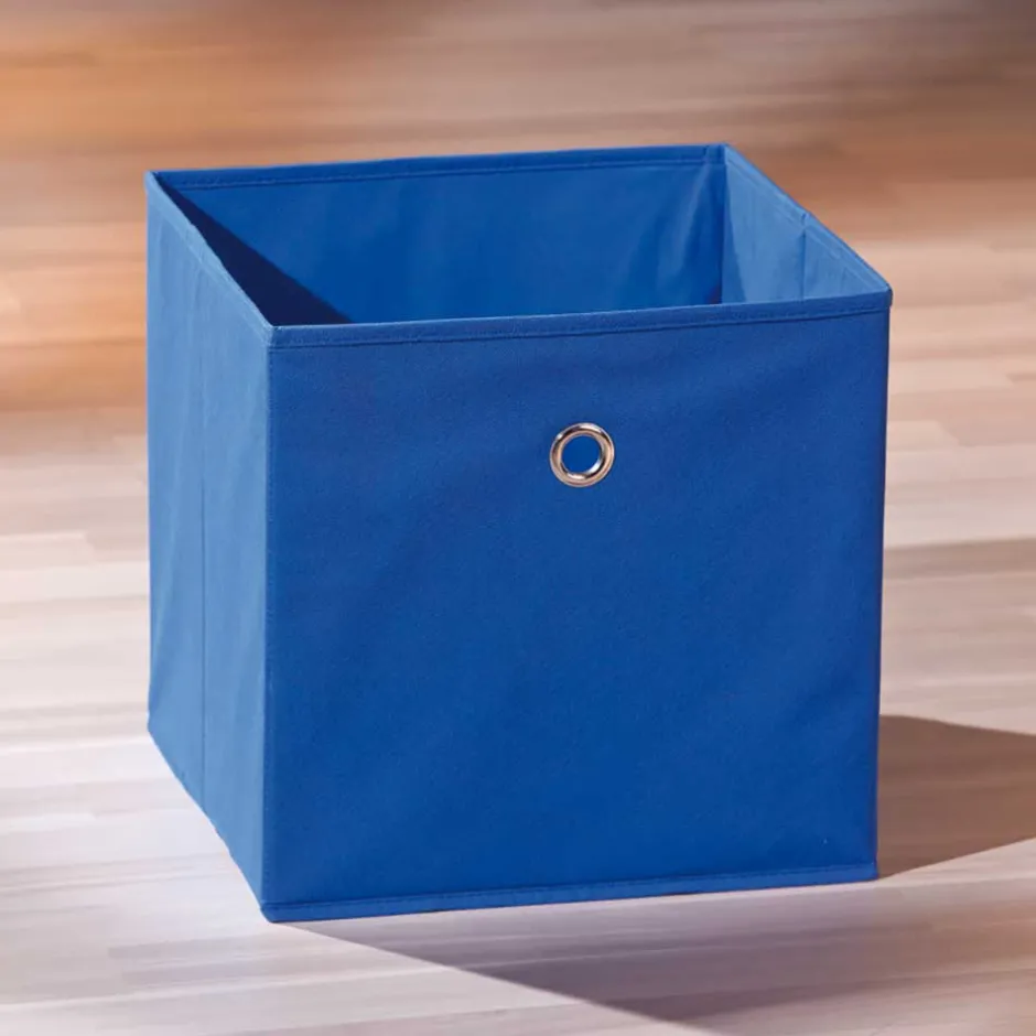 Wohnen Treppenregal Raumteiler mit 6 Textil Boxen - Charlena