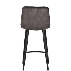 Tresenstühle in Anthrazit Veloursbezug - Varagosta (2er Set)^Wohnen Online