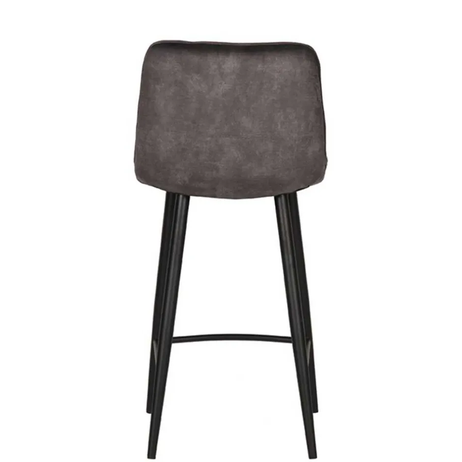 Tresenstühle in Anthrazit Veloursbezug - Varagosta (2er Set)^Wohnen Online