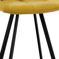 Tresenstühle in Gelb Stoff - Gonron (2er Set)^Wohnen New