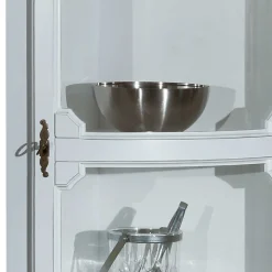 Wohnen 1-türige Eckvitrine im Vintage Design - Zarinas