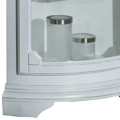 Wohnen 1-türige Eckvitrine im Vintage Design - Zarinas