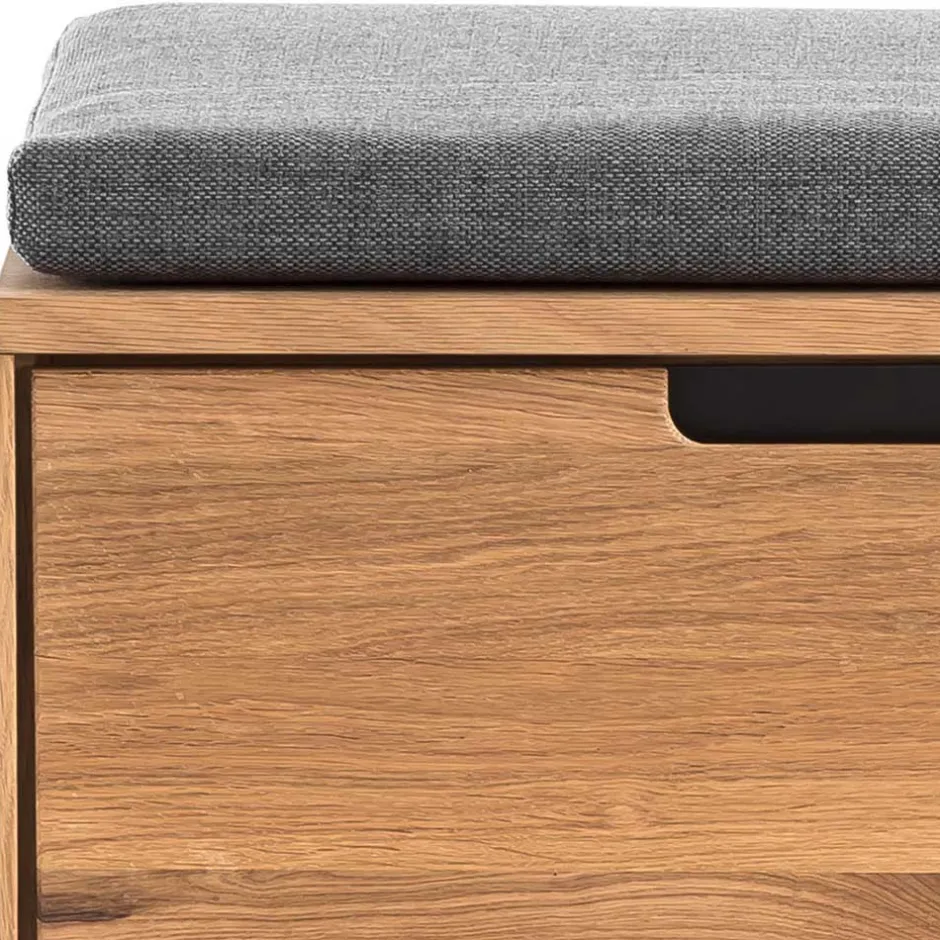 Wohnen 2-türige Garderobenbank in Eiche - Sennya