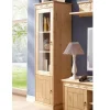Wohnen 1-türige Kiefernholz-Vitrine im Landhausstil - Goro