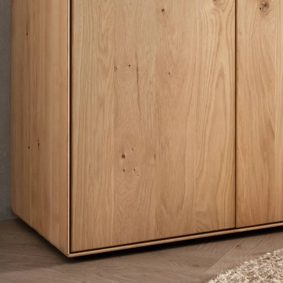 Wohnen 3-türige Kommode aus Wildeiche Massivholz - Barrios