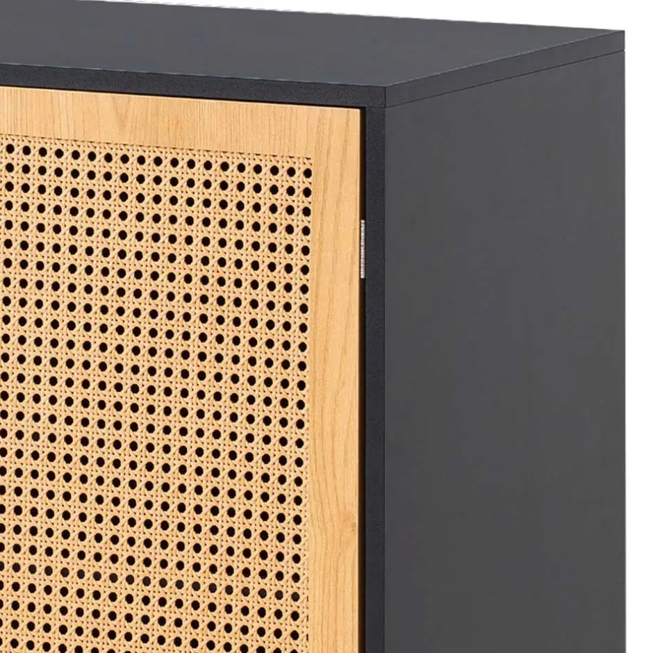 2-türige Kommode in Natur und Schwarz - Around^Wohnen Best