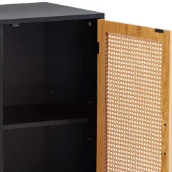 2-türige Kommode in Natur und Schwarz - Around^Wohnen Best