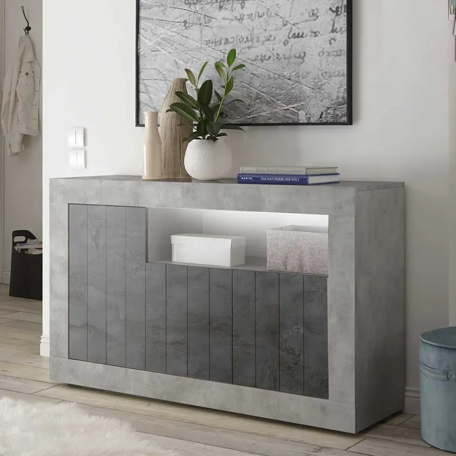 3-türige Kommode mit Regal-Fach - Reading^Wohnen Hot