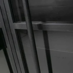 2-türige Metall Vitrine in Schwarz - Ponnya^Wohnen Online