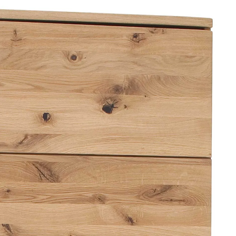 Wohnen 1-türige Schrank Vitrine aus Massivholz - Crokas