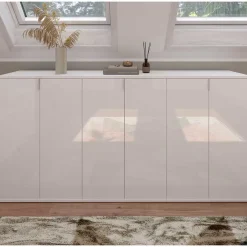 6-türige Schuhkommode in Weiß - Ejulia (dreiteilig)^Wohnen Discount