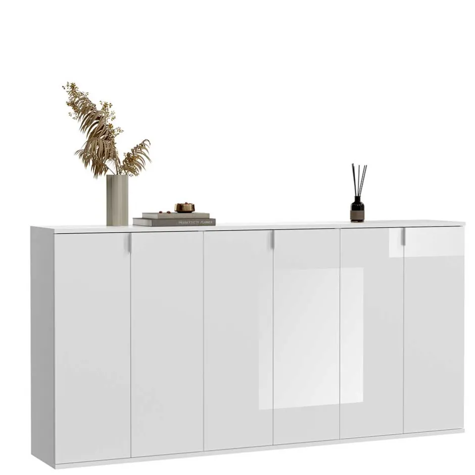 6-türige Schuhkommode in Weiß - Ejulia (dreiteilig)^Wohnen Discount