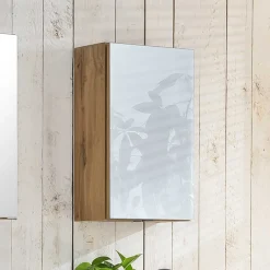 Wohnen 1-türiger Bad Oberschrank mit Glasbeschichtung - Vrendina