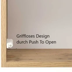 Wohnen 1-türiger Bad Oberschrank mit Glasbeschichtung - Vrendina