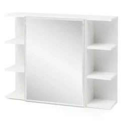 Wohnen 1-türiger Bad Spiegelschrank mit Regalen - Giulia