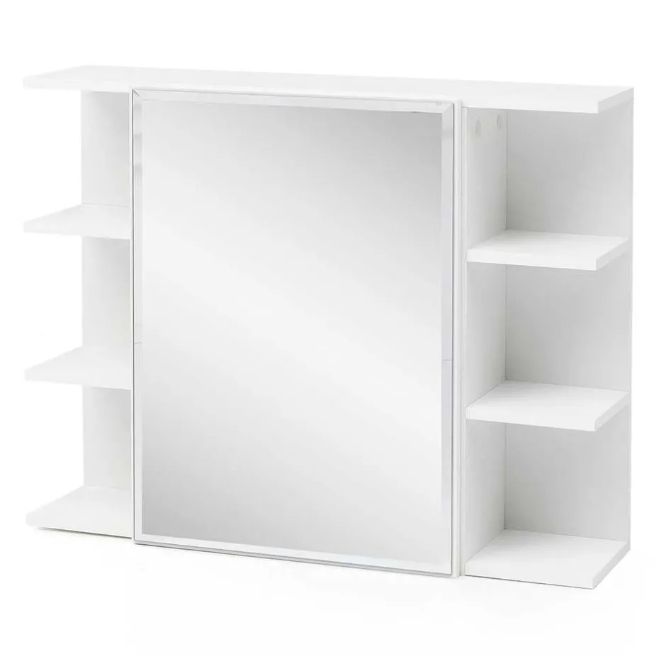 Wohnen 1-türiger Bad Spiegelschrank mit Regalen - Giulia