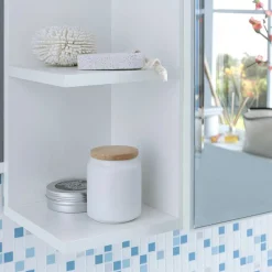 Wohnen 1-türiger Bad Spiegelschrank mit Regalen - Giulia