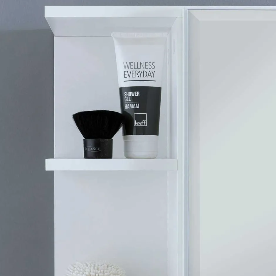 Wohnen 1-türiger Bad Spiegelschrank mit Regalen - Giulia