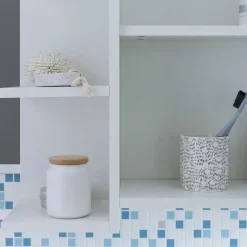 Wohnen 1-türiger Bad Spiegelschrank mit Regalen - Giulia