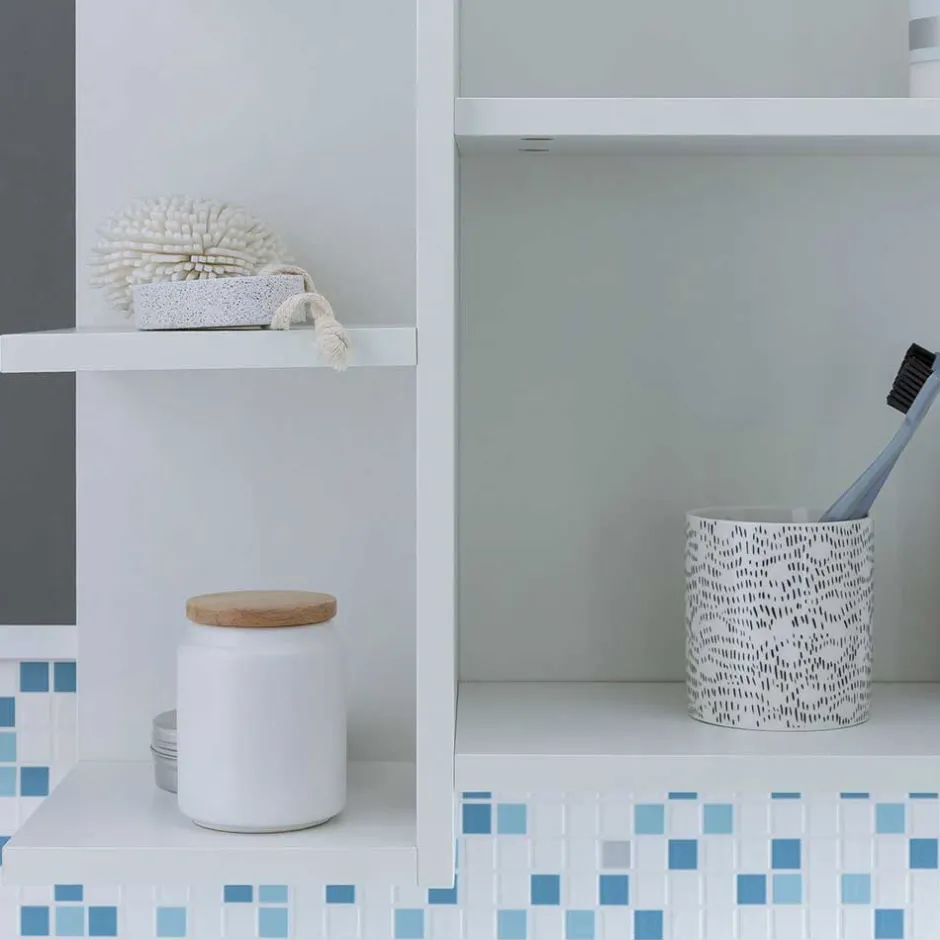 Wohnen 1-türiger Bad Spiegelschrank mit Regalen - Giulia