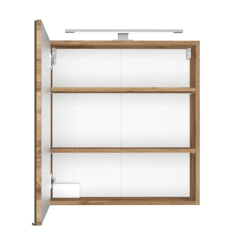 Wohnen 1-türiger Bad Spiegelschrank in Wildeiche - Userina