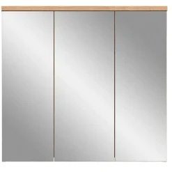 Wohnen 3-türiger Bad Spiegelschrank 80 cm breit - Steikun