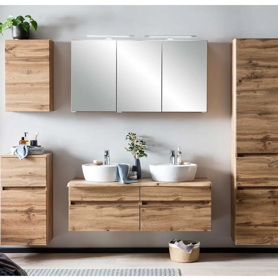 3-türiger 3D Spiegelschrank fürs Badezimmer - Drumias^Wohnen Best