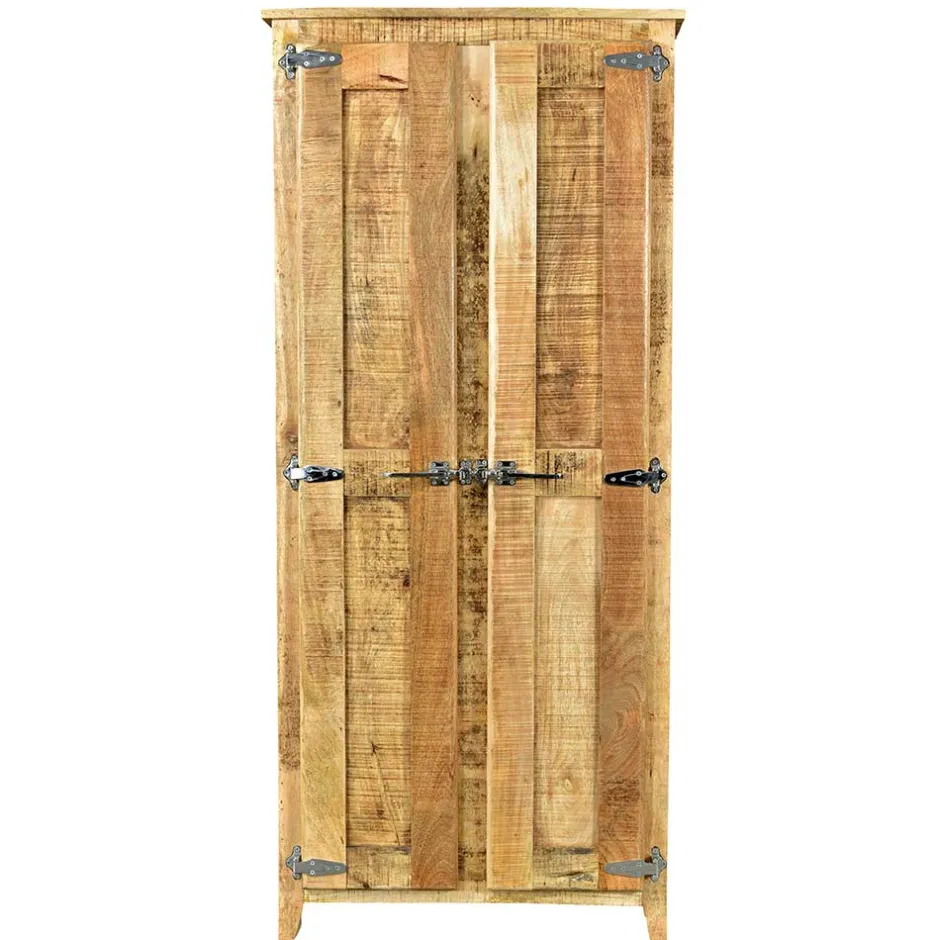 2-türiger Design Dielenschrank aus Mangobaum - Suennas^Wohnen Best