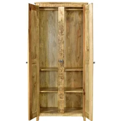 2-türiger Design Dielenschrank aus Mangobaum - Suennas^Wohnen Best